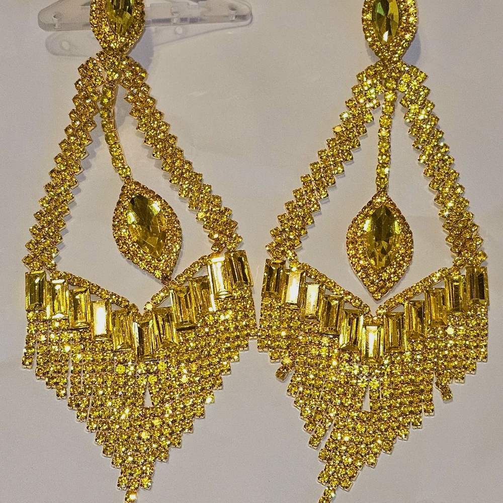 Large Rhinestone Earring